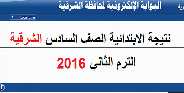 الابتدائية محافظة الشرقية